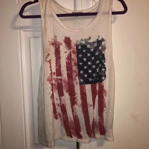 American flag tank top